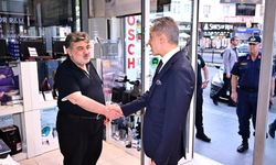 Vali Hüseyin Kök’ten Milli İrade Caddesi’nde Esnaf Ziyareti