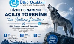 Ülkü Ocakları Nevşehir İl Başkanlığı’nın Yarın Açılışı Var