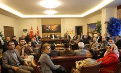 MHP Nevşehir İl Başkanı Adnan Doğu ve Belediye Başkanlarından NTSO Başkanı M. Ali Öbekli'ye "Hayırlı Olsun" Ziyareti