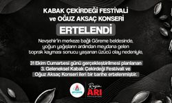 Nevşehir'de Kabak Çekirdeği Festivali Ve Oğuz Aksaç Konseri Ertelendi