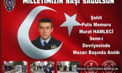 Şehit Polis Memuru Murat Hamleci, Sene-i Devriyesinde Mezarı Başında Anıldı