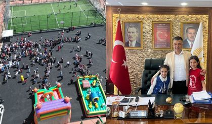Nar Barbaros İlkokulu’na 23 Nisan Hediyesi: Yeni Oyun Alanı ve Spor Sahası