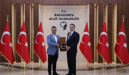 Nar Belediye Başkanı Süleyman Özçelik’ten Kapadokya Alan Başkanı Aydın Cem Aslanbay’a Ziyaret