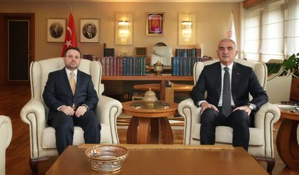 Adalet Bakanı Akın Gürlek’ten Kültür ve Turizm Bakanı Mehmet Nuri Ersoy’a Ziyaret