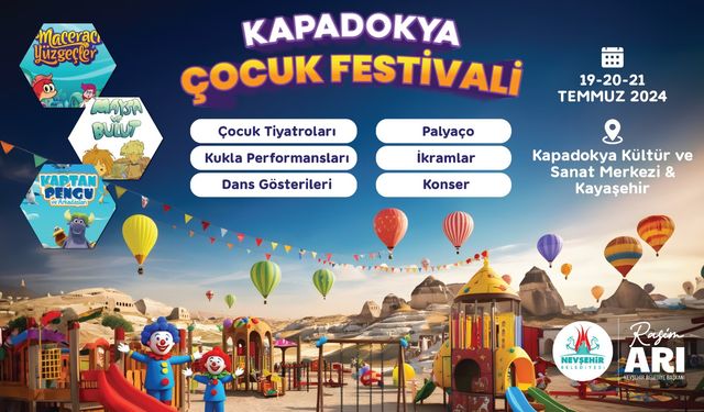 Kapadokya Çocuk Festivali Başlıyor