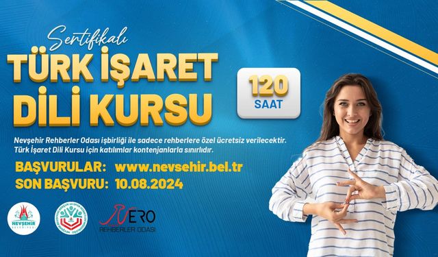 Rehberler için Sertifikalı ‘Türk İşaret Dili’ Kursu Açılacak