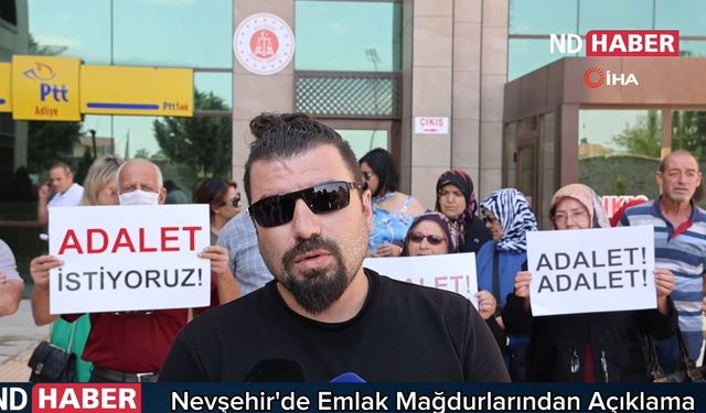 Nevşehir'de Emlak Mağdurlarından Açıklama