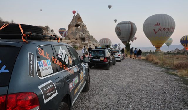 Doğu Batı Dostluk ve İpek Yolu Rallisi Kapadokya’ya ulaştı