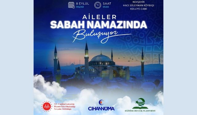 Nevşehir'de Aileler Sabah Namazında Buluşuyor