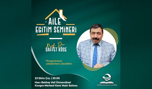 Aile Eğitim Seminerleri Başlıyor