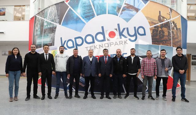 NTSO Başkanı Parmaksız ve Rektör Aktekin Kapadokya Teknopark’ta İncelemelerde Bulundu