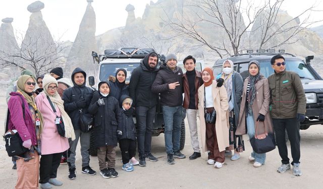 Balon Turları İptal Edildi! Sisli Kapadokya Havadan Görüntülendi
