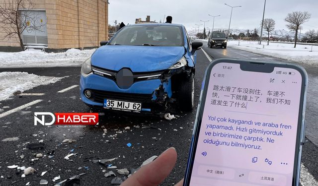 Kaza Yapan Turistler, Kazayı Tercüme Programıyla Anlattı
