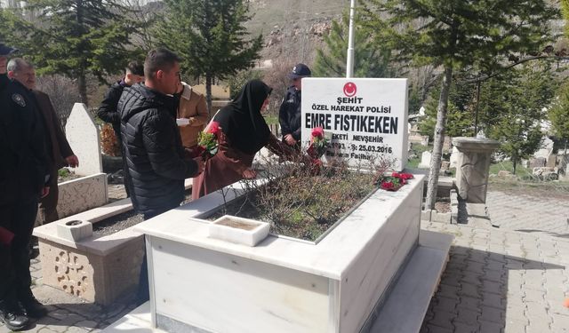 Şehit Özel Harekat Polis Memuru Emre Fıstıkeken, Sene-i Devriyesinde Mezarı Başında Anıldı