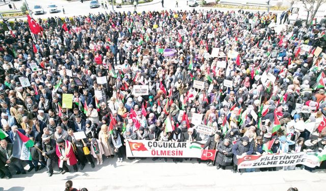 Nevşehir Gazze İçin Yürüdü