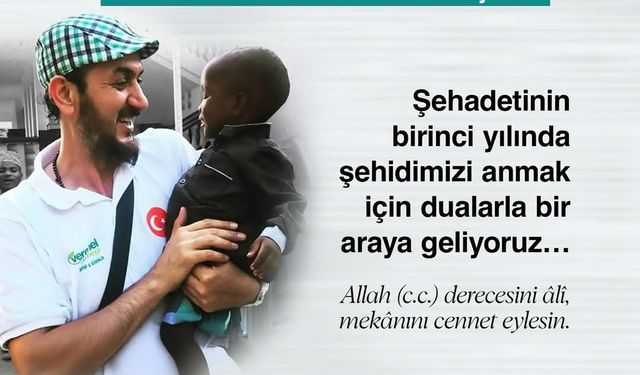 Verenel Derneği, Şehit Abdurrahim Yörük için Anma Programı Düzenleyecek