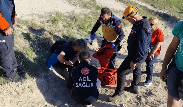 Kapadokya'yı Gezerken Yaralanan İspanyol Turist Kurtarıldı