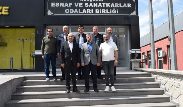 Milletvekili Özgün, İş İnsanları ile Birlikte Başkan Pınarbaşı’nı Ziyaret Etti
