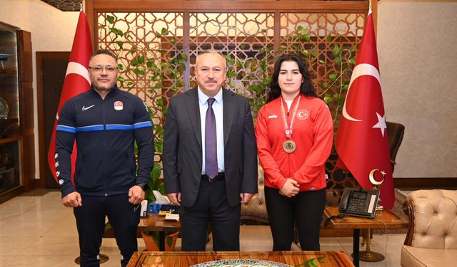 Nevşehirli Şampiyon Sporcular Vali Fidan’ı Ziyaret Etti
