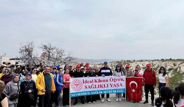 Nevşehir’de “İdeal Kilonu Öğren, Sağlıklı Yaşa” Yürüyüşüyle Sağlığa Adım Atıldı