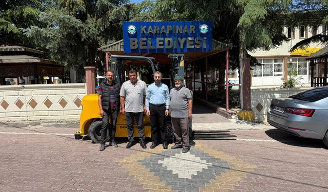 Karapınar Belediyesi Filoya Yeni Forklift Kazandırdı