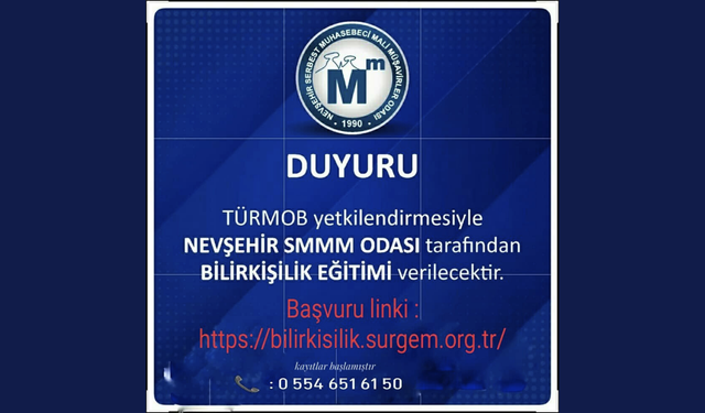 Nevşehir’de Bilirkişilik Eğitimi Kayıtları Başladı