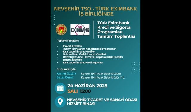 NTSO ve TÜRK EXİMBANK’tan Kredi ve Sigorta Programları Tanıtım Toplantısı