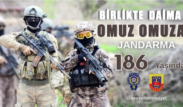 Jandarma Teşkilatının 186. Kuruluş Yıl Dönümü