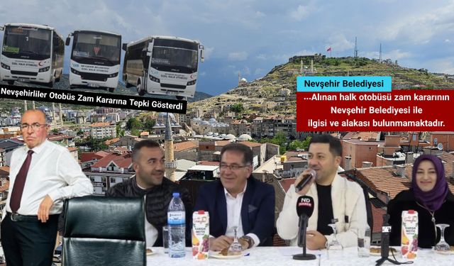 Nevşehirliler Otobüs Zam Kararına Tepki Gösterdi