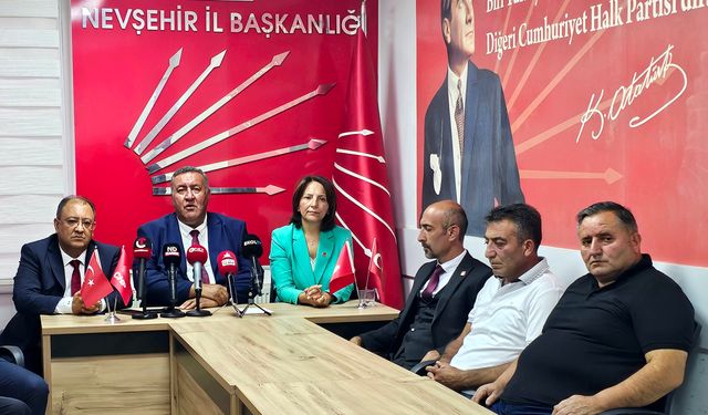 CHP Ankara ve Niğde Vekilleri Nevşehir’de İl Başkanlığında Basın Toplantısı Düzenlendi