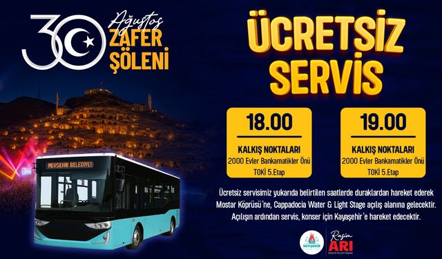 Nevşehir Belediyesi Tarafından Servis Hizmeti Verilecek