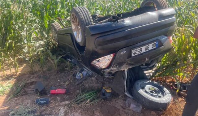 Gülşehir Yeşilöz Köyü’nde Kaza: Araç Tarlaya Uçtu Ters Döndü 1 Yaralı