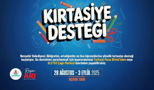 “Kırtasiye Desteği” İçin Başvurular Başladı