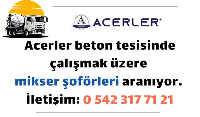 Mikser Şöförleri Aranıyor
