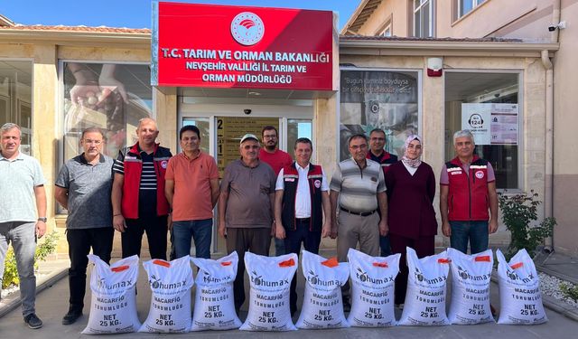 Nevşehir’de 45 Üreticiye 2 Bin 450 Kilo Macar Fiğ Tohumu Desteği