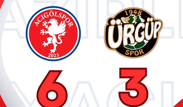 Dostluk Havasında Geçen Maçta Acıgölspor, Ürgüpspor Karşısında 6 - 3 Üstün Geldi