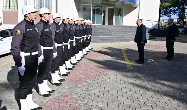 Vali Ali Fidan, İl Emniyet Müdürü Serkan Karaman’ı Ziyaret Etti