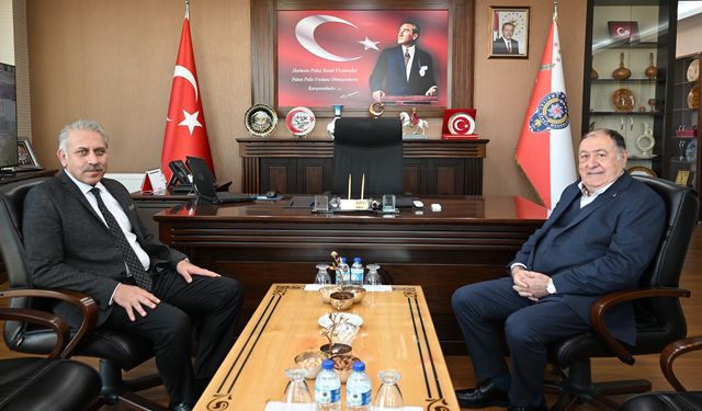 NTSO Başkanı Mehmet Arif Parmaksız’dan Emniyet Müdürü Serkan Karaman’a Ziyaret