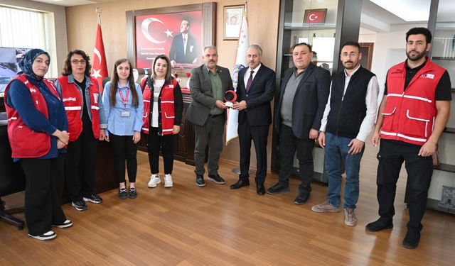 Kızılay Nevşehir Şube Başkanı Ercan Civelek’ten Emniyet Müdürü Karaman’a Ziyaret