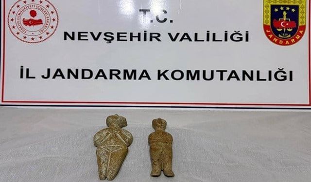 Derinkuyu’da Tarihi Eser Operasyonu: 2 Heykel Satmak İsteyen Şüpheli Yakalandı