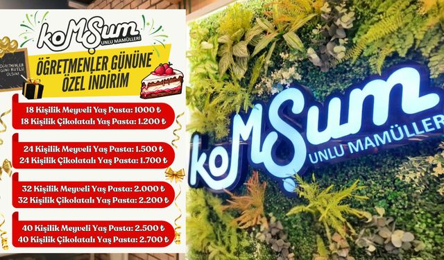 Komşum Unlu Mamüllerinde  Öğretmenler Gününe Özel Kampanya!