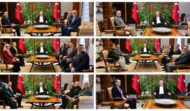 Nevşehir Valisi Ali Fidan, Ziyaretçilerini Makamında Ağırladı