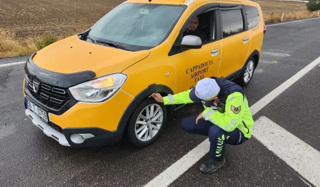 Kış Lastiği Zorunluluğu İçin Nevşehir’de Bilgilendirme Yapıldı