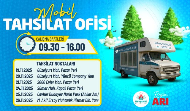 Mobil Tahsilat Ofisi, Farklı Noktalarda Hizmet Verecek