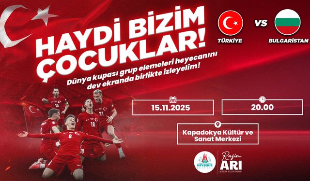 A Milli Takımımızın İki Maçını da Dev Ekranda Seyrediyoruz