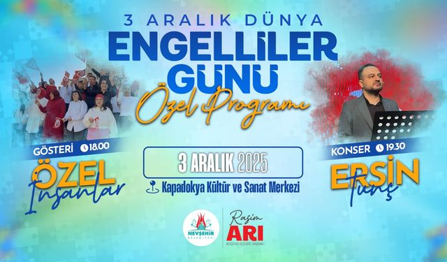 3 Aralık Dünya Engelliler Günü Özel Programına Davetlisiniz