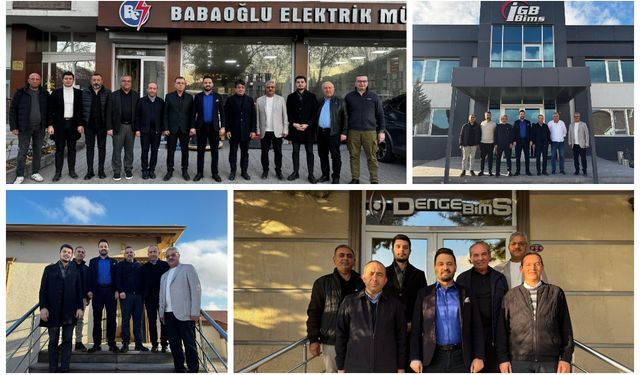 AK Parti Nevşehir Heyetinden  Bims Sektörü ve Babaoğlu Elektrik İşletmelerine Ziyaret