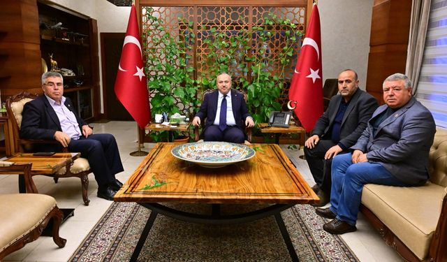 Niğde Kiledere Belediye Başkanı ve Mahalle Muhtarları Vali Ali Fidan’ı Ziyaret Etti