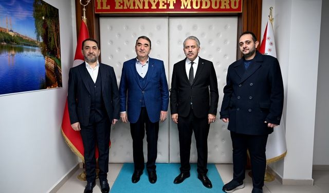 Uzer Ailesinden İl Emniyet Müdürü Serkan Karaman’a Hayırlı Olsun Ziyareti