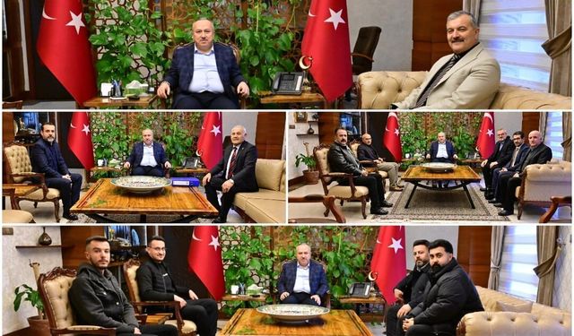 Nevşehir Valisi Ali Fidan Protokol Temsilcilerini Makamında Kabul Etti